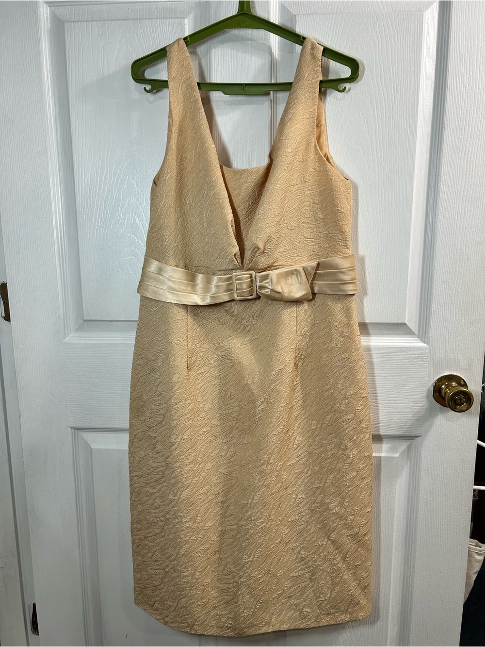 Plaza South Champagne Gold Formal Dress Size 14